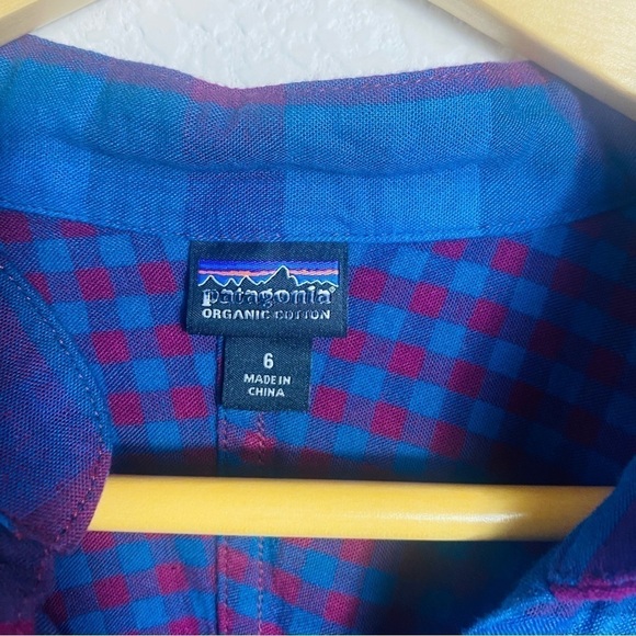 Patagonia Women's Fjord  Plaid Flannel  Size:6 - Picture 3 of 7